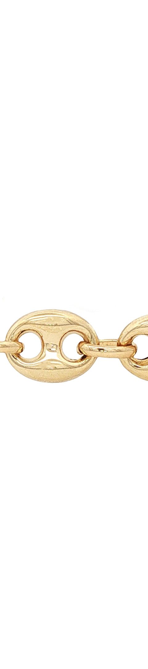 Vintage 14K Gold Coffee Bean Link Bracelet